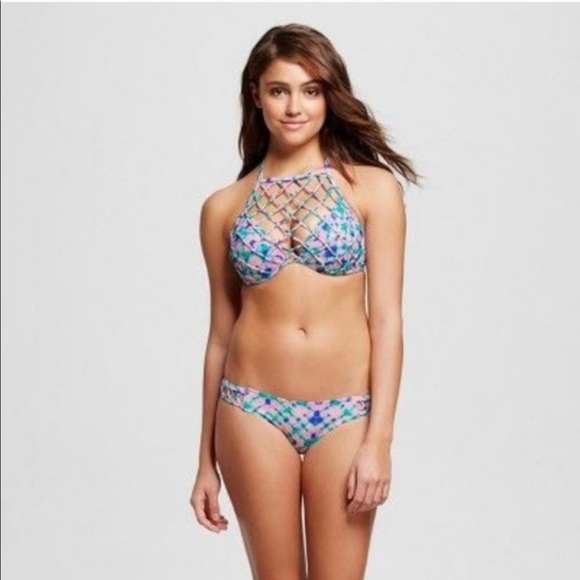 Shade & shore macrame cage side bikini bottoms. Size XS - Picture 3 of 6